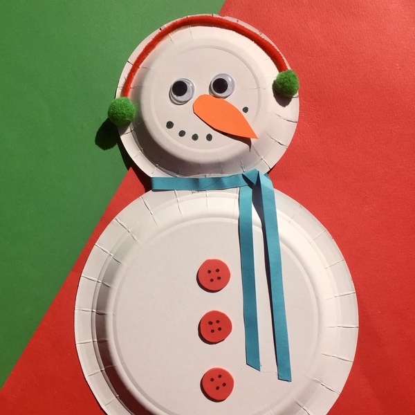 Χιονάνθρωπος DIY Σετ Χειροτεχνίας - χειροποίητα, διακοσμητικά, για παιδιά - 4