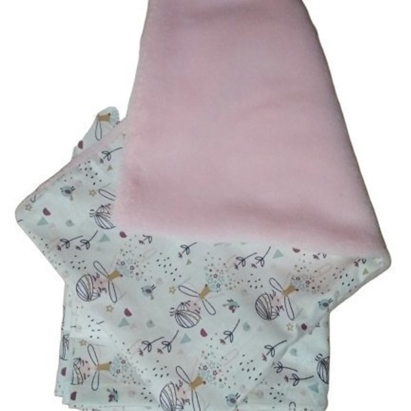 Pink Fairies χειροποίητο σετ κουβερτούλα σεντονάκι μαξιλαροθήκη - βαμβάκι, δώρο, δώρα για μωρά, δώρο γέννησης, κουβέρτες - 3