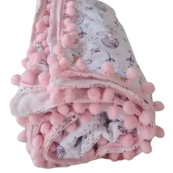 Pink Fairies χειροποίητο σετ κουβερτούλα σεντονάκι μαξιλαροθήκη - βαμβάκι, δώρο, δώρα για μωρά, δώρο γέννησης, κουβέρτες - 4