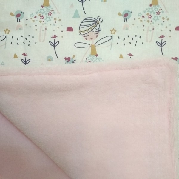 Pink Fairies χειροποίητο σετ κουβερτούλα σεντονάκι μαξιλαροθήκη - βαμβάκι, δώρο, δώρα για μωρά, δώρο γέννησης, κουβέρτες - 5