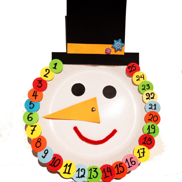 Ημερολόγιο Δεκεμβρίου DIY Χιονάνθρωπος Σετ Χειροτεχνίας - χειροποίητα, διακοσμητικά, για παιδιά, επιτραπέζια