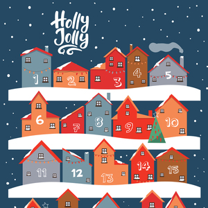 Ξύλινο Κάδρο "Hμερολόγιο Aντίστροφης Mέτρησης" σε χρώμα Άγιας Νύχτας|Α3 Χριστουγεννιάτικη Διακόσμηση - ξύλο, σπίτι, διακοσμητικά, χριστουγεννιάτικα δώρα - 3