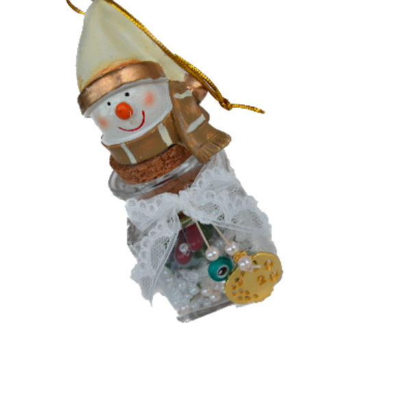 Xmas Charm Snowman - βάζα & μπολ, χιονάνθρωπος, χριστουγεννιάτικα δώρα, γούρια