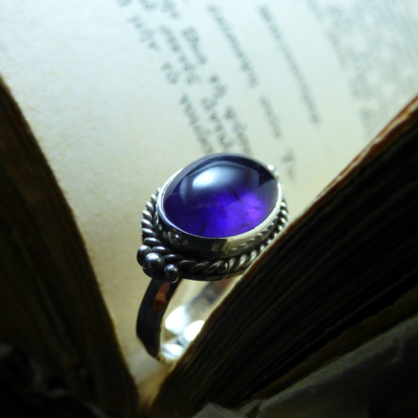 " Silver Amehyst " - Χειροποίητο δαχτυλίδι από ασήμι 925 και Αμέθυστο! - ασήμι, αμέθυστος, αυξομειούμενα - 4