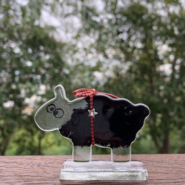 The black sheep fused glass - διακοσμητικά - 3