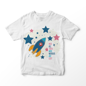 Παιδικό κοντομάνικο μπλουζάκι - SPACE - NOT ALL THOSE - παιδικά ρούχα, αγόρι