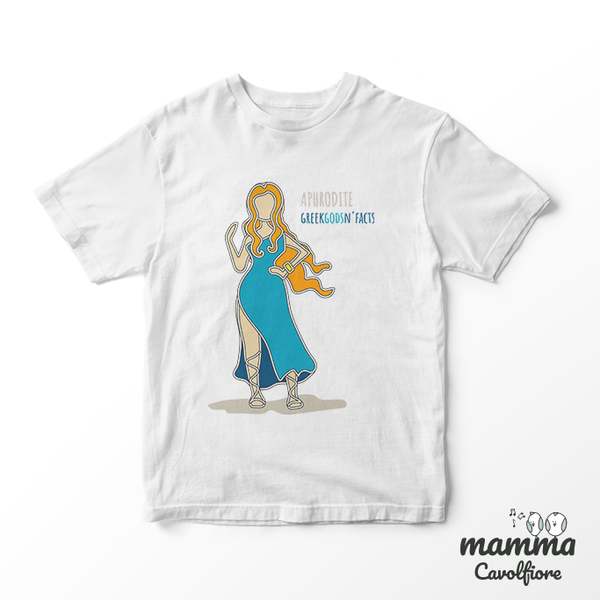 Παιδικό κοντομάνικο μπλουζάκι - GREEK GODS N' FACTS - βαμβάκι, παιδικά ρούχα