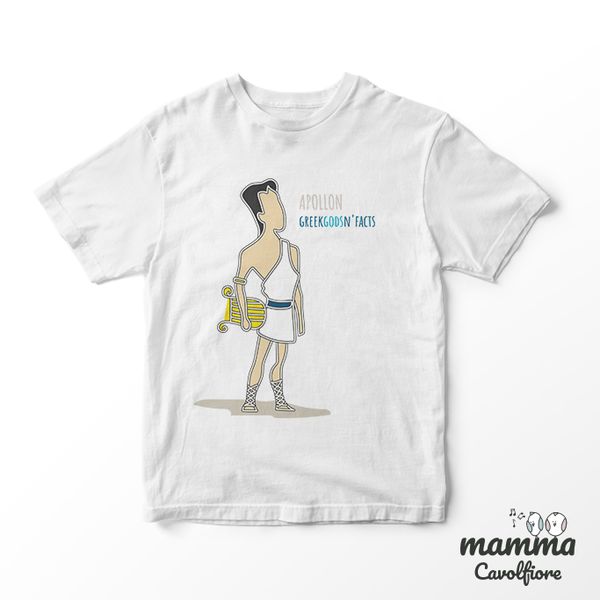 Παιδικό κοντομάνικο μπλουζάκι - GREEK GODS N' FACTS - βαμβάκι, παιδικά ρούχα - 2
