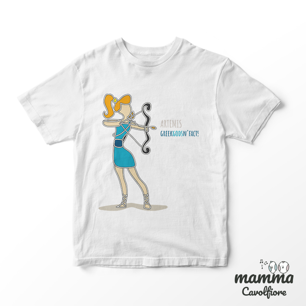 Παιδικό κοντομάνικο μπλουζάκι - GREEK GODS N' FACTS - βαμβάκι, παιδικά ρούχα - 3