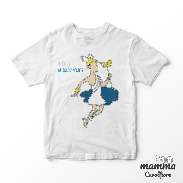 Παιδικό κοντομάνικο μπλουζάκι - GREEK GODS N' FACTS - βαμβάκι, παιδικά ρούχα - 4