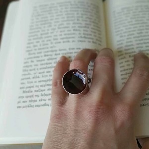 Χειροποίητο δαχτυλίδι με σμάλτο - σμάλτος, αλπακάς, αυξομειούμενα, φθηνά