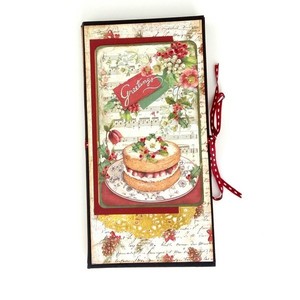 Σημειωματάριο για Χριστουγεννιάτικες συνταγές - χειροποίητα, ρετρό, τετράδια & σημειωματάρια, ευχετήριες κάρτες