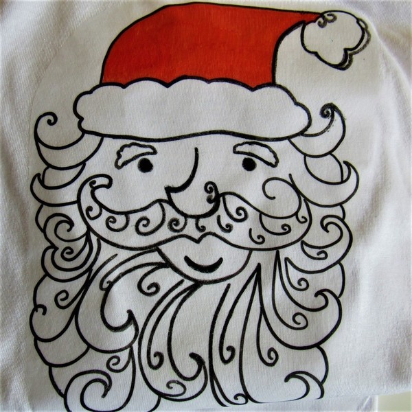 Παιδικό μπλουζάκι - βαμβάκι, ζωγραφισμένα στο χέρι, χριστουγεννιάτικα δώρα, παιδικά ρούχα - 2