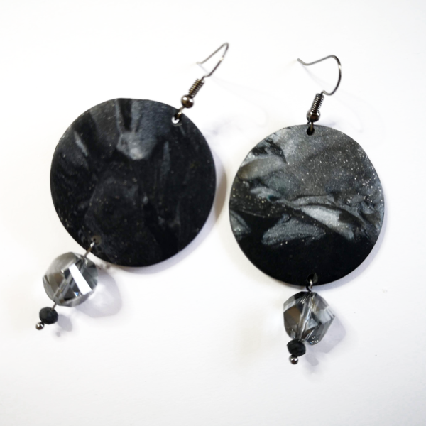 black glam marble effect - πηλός, boho, κρεμαστά, πολυέλαιοι