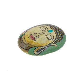 Πέτρα ζωγραφισμένη στο χέρι "Βούδας" - πέτρα - 2