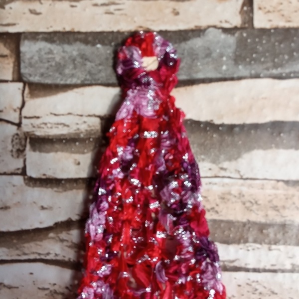 Christmas Tree Wall Hanging Macramé - νήμα, διακόσμηση, διακοσμητικά, χριστουγεννιάτικα δώρα - 4