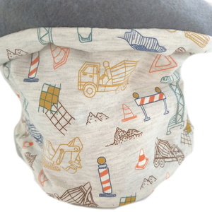 Neck warmer / παιδικός λαιμός CONSTRUCTION - χριστουγεννιάτικο, λαιμοί, για παιδιά - 4