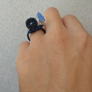 δαχτυλίδι μαύρο σαλιγκάρι, χοχλιός - minimal, μικρά, σταθερά, φθηνά - 3