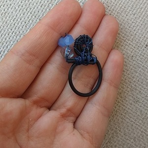 δαχτυλίδι μαύρο σαλιγκάρι, χοχλιός - minimal, μικρά, σταθερά, φθηνά - 4