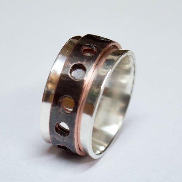 Ασημένιο spinner δαχτυλίδι - ασήμι, δαχτυλίδι, σταθερά - 2