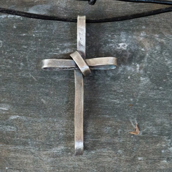 Ασημένιος χειροποίητος σταυρός - σταυρός, σταυροί - 2