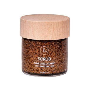 Χειροποίητο scrub με κουκούτσι ελιάς και καφέ 100ml