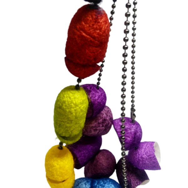 The rainbow necklace - οικολογικό, κοντά, ατσάλι, οικογένεια