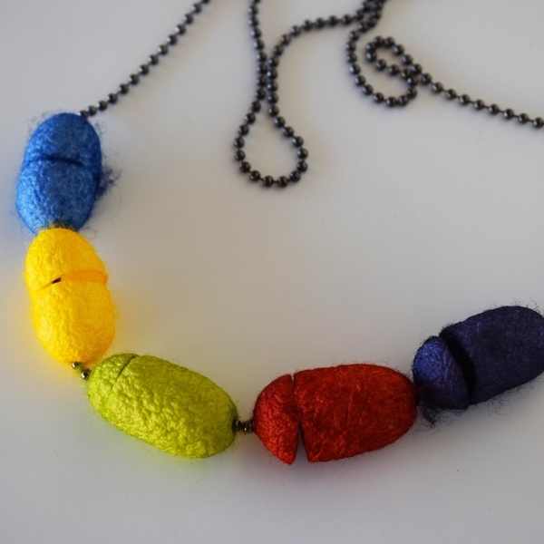 The rainbow necklace - οικολογικό, κοντά, ατσάλι, οικογένεια - 2