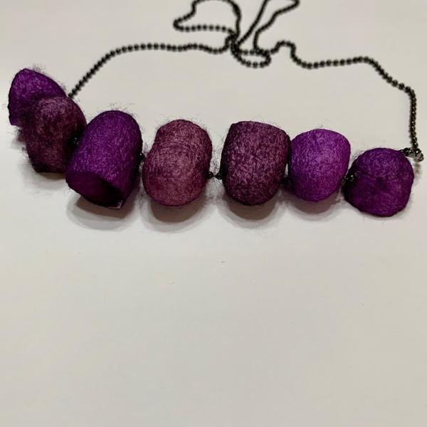 The purple necklace - κοντά, ατσάλι, πρωτότυπα δώρα, φθηνά - 2
