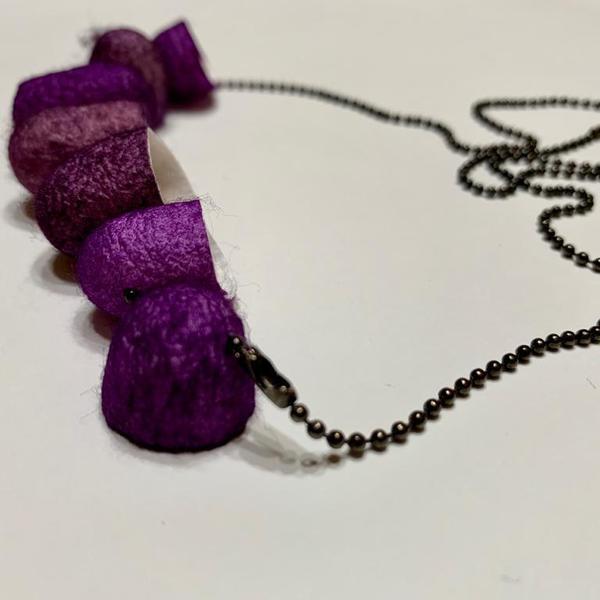 The purple necklace - κοντά, ατσάλι, πρωτότυπα δώρα, φθηνά - 5