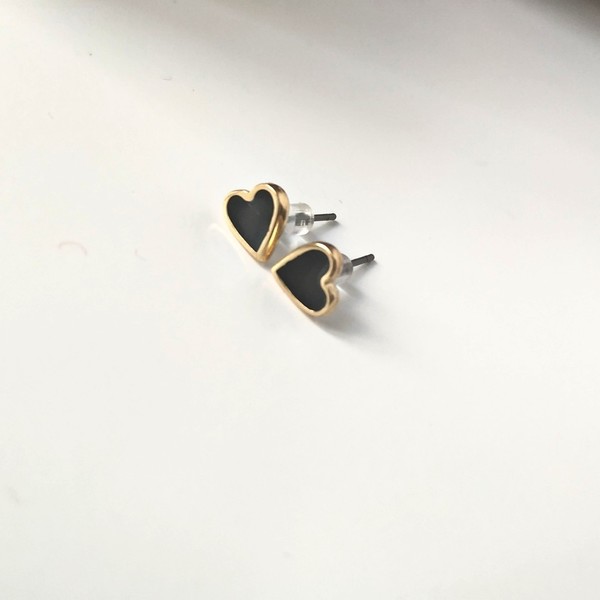Mini heart earrings - καρδιά, καρφωτά, κοσμήματα, φθηνά