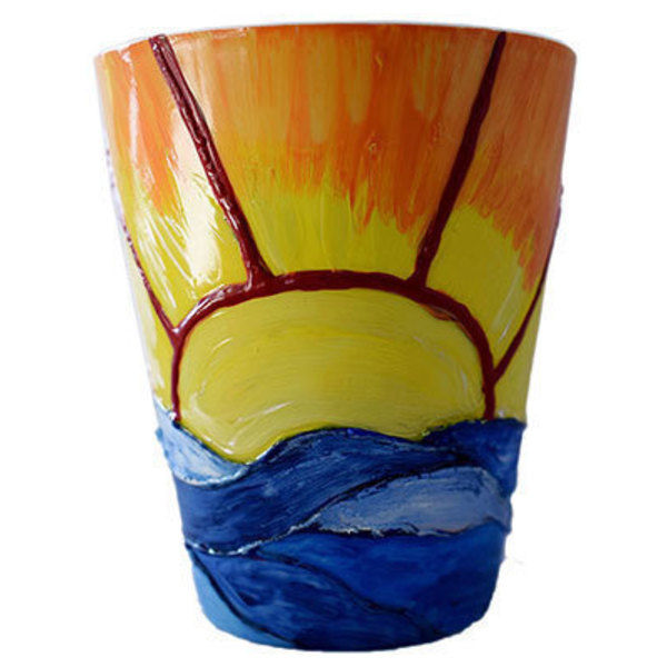 Κούπα Πορσελάνης Sunset - ζωγραφισμένα στο χέρι, πορσελάνη, δώρα γενεθλίων, κούπες & φλυτζάνια