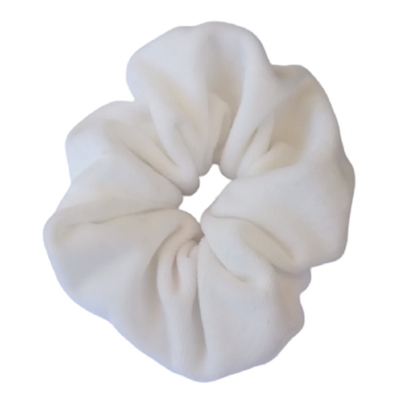 scrunchie "white" - λαστιχάκια μαλλιών - 2