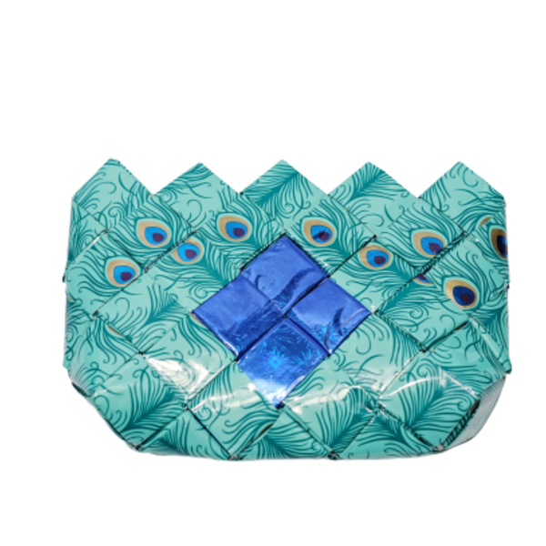 Peacock clutch - statement, clutch, χαρτί - 2