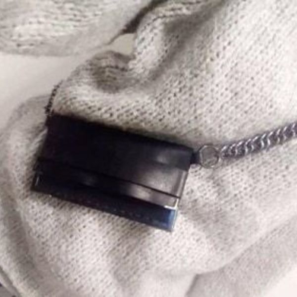 MINI black BAG - δέρμα, χειροποίητα, μεταλλικά στοιχεία, μικρές, φθηνές - 3