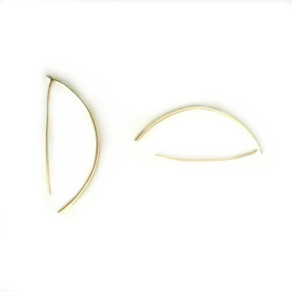 Donna Earrings - ασήμι, επιχρυσωμένα, minimal, κρεμαστά, δώρα για γυναίκες