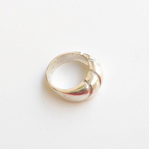 ''Curly ring'' - Χειροποίητο δαχτυλίδι από ασήμι 925 - ασήμι, romantic, minimal, σταθερά, μεγάλα
