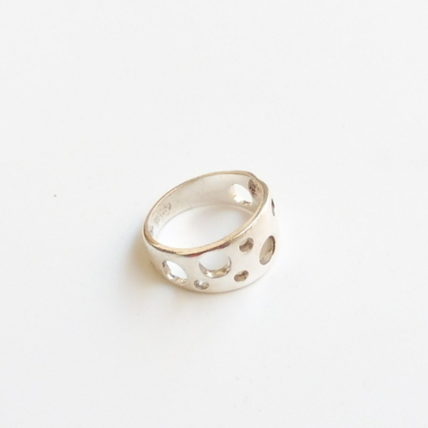 ''Bubble ring'' - Χειροποίητο δαχτυλίδι από ασήμι 925. - ασήμι, romantic, minimal, σταθερά, μεγάλα