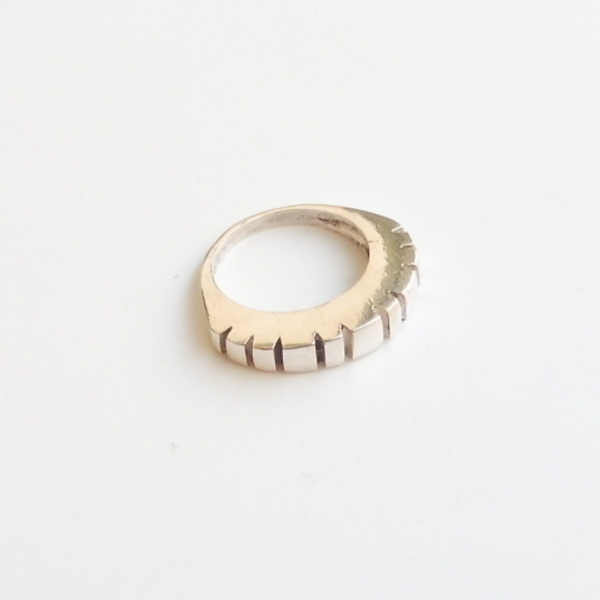 ''Industrial ring'' - Χειροποίητο δαχτυλίδι από ασήμι 925. - ασήμι, επάργυρα, minimal, σταθερά, μεγάλα