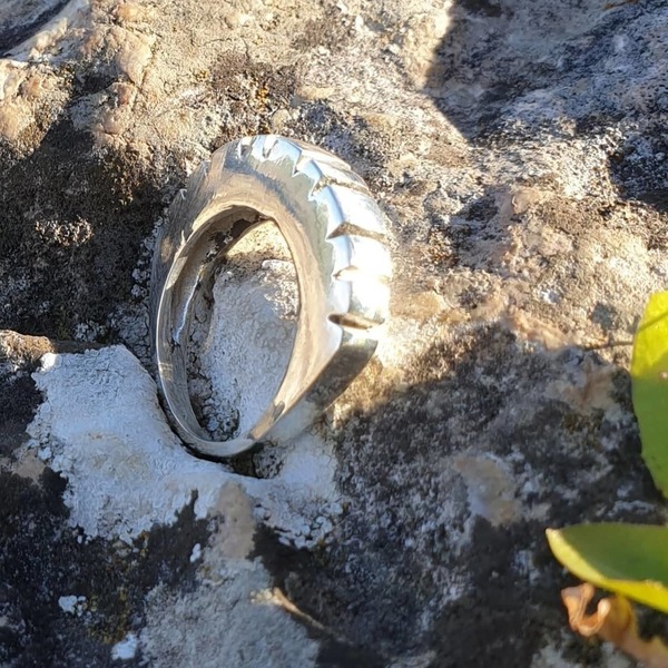 ''Industrial ring'' - Χειροποίητο δαχτυλίδι από ασήμι 925. - ασήμι, επάργυρα, minimal, σταθερά, μεγάλα - 4