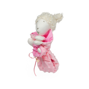 ΚουβερτακιΠροβατακι νανι διαστ.;0,37Χ0,30χρωμα ροζ - κορίτσι, δώρο γέννησης, μασητικά μωρού, κουβέρτες
