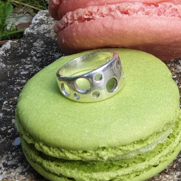 ''Bubble ring'' - Χειροποίητο δαχτυλίδι από ασήμι 925. - ασήμι, romantic, minimal, σταθερά, μεγάλα - 5