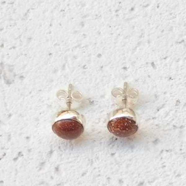 ''Small Lollipop earrings'' - Χειροποίητα σκουλαρίκια από ασήμι 925 και ημιπολύτιμους λίθους μεγέθους 6 χιλιοστών. - ασήμι, ημιπολύτιμες πέτρες, επάργυρα, καρφωτά, μικρά, boho - 2
