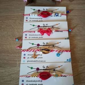 Μαρτάκι Βραχιολάκι με κοκκινο κοχύλι και ημιπολύτιμες πέτρες αιματίτη - γυναικεία, μαρτάκια - 5