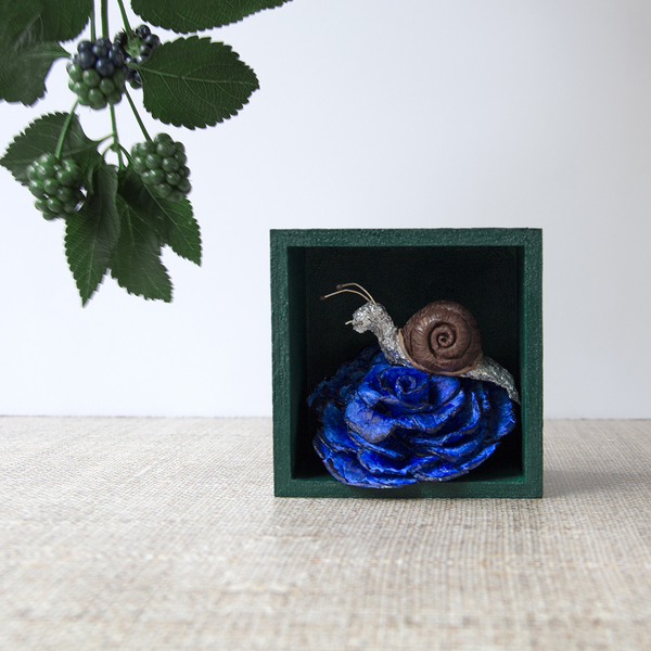 ΣΑΛΙΓΚΑΡΙ από αλουμινόχαρτο με λουλούδι - δώρο, διακοσμητικά, πρωτότυπα δώρα, ζωάκια - 4