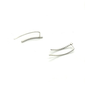 Σκουλαρίκια από Ασήμι 925 |Silver Beaded Earrings - ασήμι, boho, μικρά