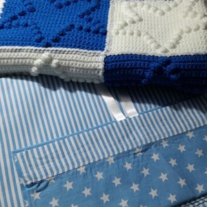 Παιδικές πλεκτές κουβέρτες αστέρια - αγόρι, κουβέρτες - 5