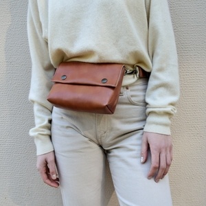 Tan belt bag - μέσης, vegan friendly, μικρές, μικρές, φθηνές - 4