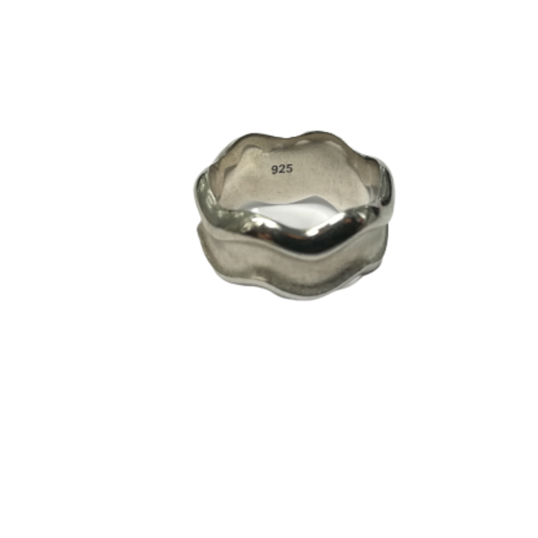 Δαχτυλίδι waves ασήμι 925 - ασήμι, επιχρυσωμένα, σταθερά, μεγάλα, επιροδιωμένα - 5