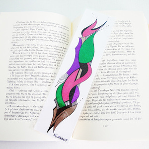 Σελιδοδείκτης abstract art 1 - ζωγραφισμένα στο χέρι, σελιδοδείκτες, πρωτότυπα δώρα, unisex gifts - 3